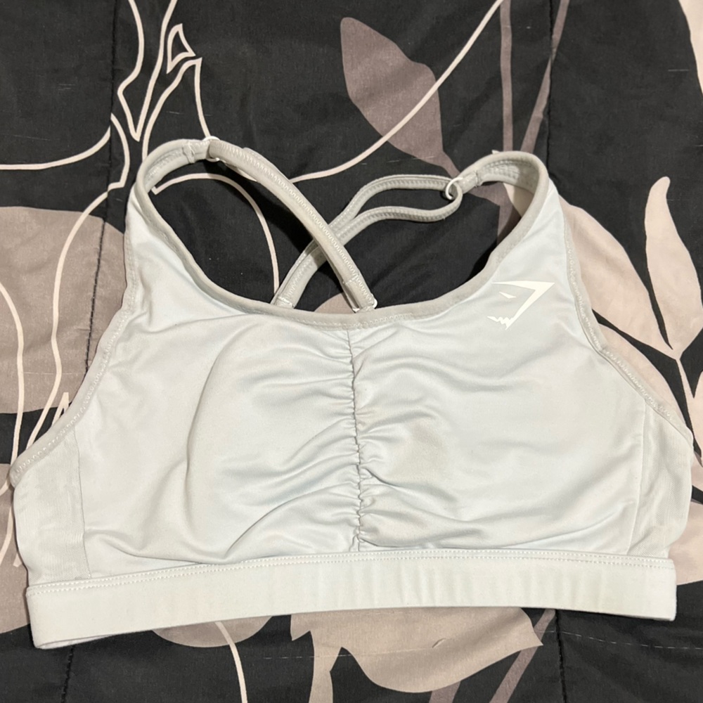 Light blue sports bra 🐋